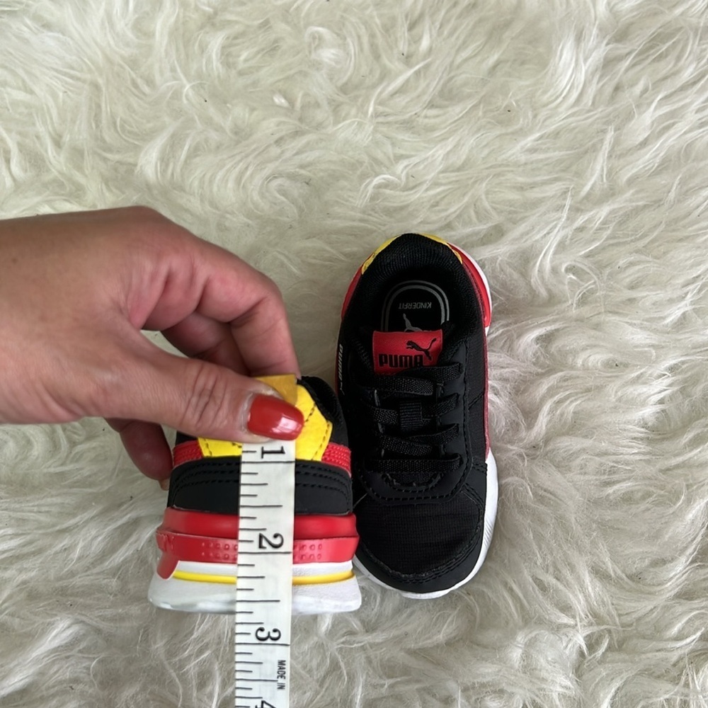 Puma Infant/Toddler Boys Graviton Tech AC INF Black/Red Sneakers Size US 5C - Picture 11 of 16